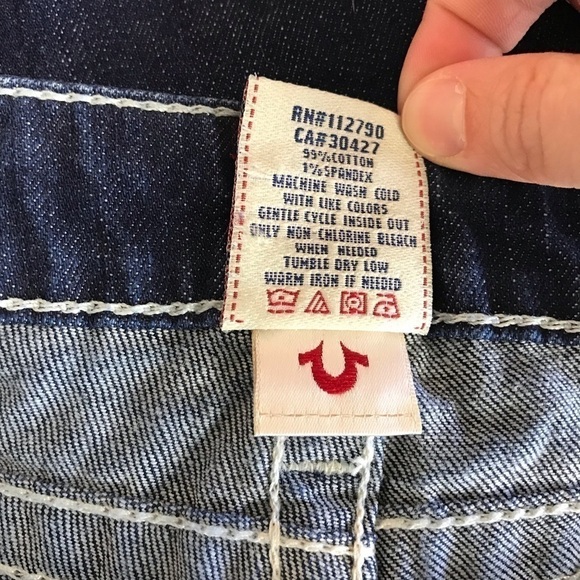 True Religion Billy Straight Flap Pocket Jeans 26 - Picture 6 of 7